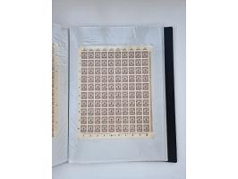 1922/23, Bestand von rund 390 Bogen, dabei OPD-Drucke und bessere wie 330B mehrfach und 334B, teils fehlerhaft bzw. gefaltet/