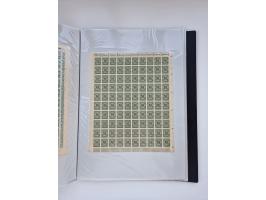 1922/23, Bestand von rund 390 Bogen, dabei OPD-Drucke und bessere wie 330B mehrfach und 334B, teils fehlerhaft bzw. gefaltet/