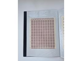 1922/23, Bestand von rund 390 Bogen, dabei OPD-Drucke und bessere wie 330B mehrfach und 334B, teils fehlerhaft bzw. gefaltet/