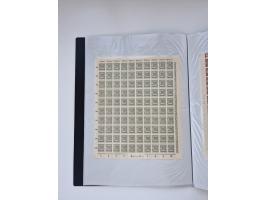 1922/23, Bestand von rund 390 Bogen, dabei OPD-Drucke und bessere wie 330B mehrfach und 334B, teils fehlerhaft bzw. gefaltet/