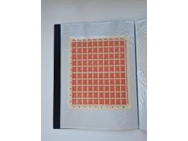 1922/23, Bestand von rund 390 Bogen, dabei OPD-Drucke und bessere wie 330B mehrfach und 334B, teils fehlerhaft bzw. gefaltet/