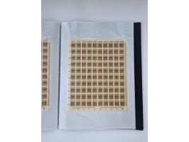 1922/23, Bestand von rund 390 Bogen, dabei OPD-Drucke und bessere wie 330B mehrfach und 334B, teils fehlerhaft bzw. gefaltet/