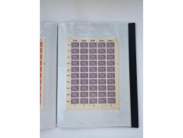 1922/23, Bestand von rund 390 Bogen, dabei OPD-Drucke und bessere wie 330B mehrfach und 334B, teils fehlerhaft bzw. gefaltet/