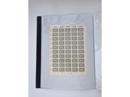 1922/23, Bestand von rund 390 Bogen, dabei OPD-Drucke und bessere wie 330B mehrfach und 334B, teils fehlerhaft bzw. gefaltet/