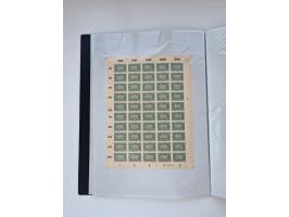 1922/23, Bestand von rund 390 Bogen, dabei OPD-Drucke und bessere wie 330B mehrfach und 334B, teils fehlerhaft bzw. gefaltet/