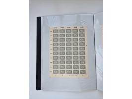 1922/23, Bestand von rund 390 Bogen, dabei OPD-Drucke und bessere wie 330B mehrfach und 334B, teils fehlerhaft bzw. gefaltet/