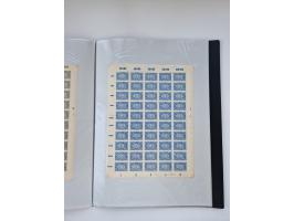 1922/23, Bestand von rund 390 Bogen, dabei OPD-Drucke und bessere wie 330B mehrfach und 334B, teils fehlerhaft bzw. gefaltet/