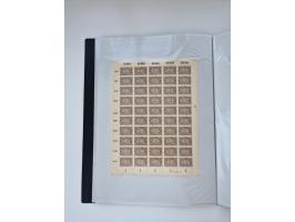 1922/23, Bestand von rund 390 Bogen, dabei OPD-Drucke und bessere wie 330B mehrfach und 334B, teils fehlerhaft bzw. gefaltet/