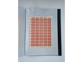 1922/23, Bestand von rund 390 Bogen, dabei OPD-Drucke und bessere wie 330B mehrfach und 334B, teils fehlerhaft bzw. gefaltet/