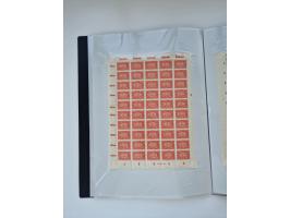 1922/23, Bestand von rund 390 Bogen, dabei OPD-Drucke und bessere wie 330B mehrfach und 334B, teils fehlerhaft bzw. gefaltet/