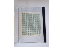 1922/23, Bestand von rund 390 Bogen, dabei OPD-Drucke und bessere wie 330B mehrfach und 334B, teils fehlerhaft bzw. gefaltet/