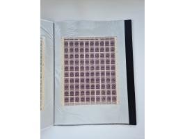 1922/23, Bestand von rund 390 Bogen, dabei OPD-Drucke und bessere wie 330B mehrfach und 334B, teils fehlerhaft bzw. gefaltet/