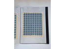 1922/23, Bestand von rund 390 Bogen, dabei OPD-Drucke und bessere wie 330B mehrfach und 334B, teils fehlerhaft bzw. gefaltet/