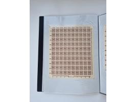 1922/23, Bestand von rund 390 Bogen, dabei OPD-Drucke und bessere wie 330B mehrfach und 334B, teils fehlerhaft bzw. gefaltet/