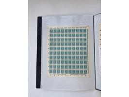 1922/23, Bestand von rund 390 Bogen, dabei OPD-Drucke und bessere wie 330B mehrfach und 334B, teils fehlerhaft bzw. gefaltet/