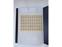 1922/23, Bestand von rund 390 Bogen, dabei OPD-Drucke und bessere wie 330B mehrfach und 334B, teils fehlerhaft bzw. gefaltet/