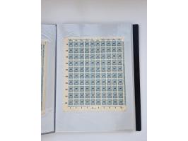 1922/23, Bestand von rund 390 Bogen, dabei OPD-Drucke und bessere wie 330B mehrfach und 334B, teils fehlerhaft bzw. gefaltet/