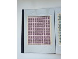 1922/23, Bestand von rund 390 Bogen, dabei OPD-Drucke und bessere wie 330B mehrfach und 334B, teils fehlerhaft bzw. gefaltet/