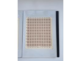 1922/23, Bestand von rund 390 Bogen, dabei OPD-Drucke und bessere wie 330B mehrfach und 334B, teils fehlerhaft bzw. gefaltet/