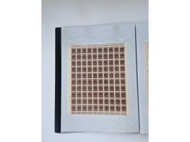 1922/23, Bestand von rund 390 Bogen, dabei OPD-Drucke und bessere wie 330B mehrfach und 334B, teils fehlerhaft bzw. gefaltet/