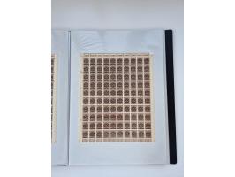 1922/23, Bestand von rund 390 Bogen, dabei OPD-Drucke und bessere wie 330B mehrfach und 334B, teils fehlerhaft bzw. gefaltet/