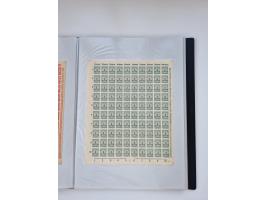 1922/23, Bestand von rund 390 Bogen, dabei OPD-Drucke und bessere wie 330B mehrfach und 334B, teils fehlerhaft bzw. gefaltet/