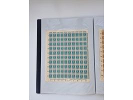 1922/23, Bestand von rund 390 Bogen, dabei OPD-Drucke und bessere wie 330B mehrfach und 334B, teils fehlerhaft bzw. gefaltet/