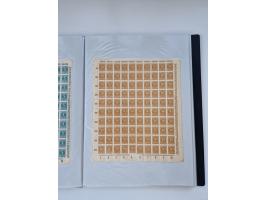 1922/23, Bestand von rund 390 Bogen, dabei OPD-Drucke und bessere wie 330B mehrfach und 334B, teils fehlerhaft bzw. gefaltet/