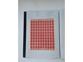 1922/23, Bestand von rund 390 Bogen, dabei OPD-Drucke und bessere wie 330B mehrfach und 334B, teils fehlerhaft bzw. gefaltet/