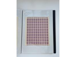 1922/23, Bestand von rund 390 Bogen, dabei OPD-Drucke und bessere wie 330B mehrfach und 334B, teils fehlerhaft bzw. gefaltet/