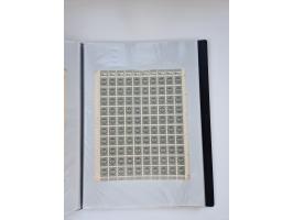 1922/23, Bestand von rund 390 Bogen, dabei OPD-Drucke und bessere wie 330B mehrfach und 334B, teils fehlerhaft bzw. gefaltet/