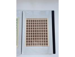 1922/23, Bestand von rund 390 Bogen, dabei OPD-Drucke und bessere wie 330B mehrfach und 334B, teils fehlerhaft bzw. gefaltet/