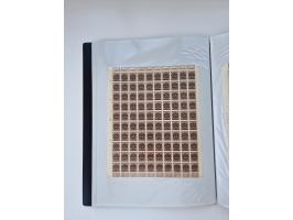 1922/23, Bestand von rund 390 Bogen, dabei OPD-Drucke und bessere wie 330B mehrfach und 334B, teils fehlerhaft bzw. gefaltet/