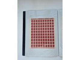 1922/23, Bestand von rund 390 Bogen, dabei OPD-Drucke und bessere wie 330B mehrfach und 334B, teils fehlerhaft bzw. gefaltet/