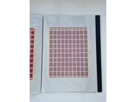 1922/23, Bestand von rund 390 Bogen, dabei OPD-Drucke und bessere wie 330B mehrfach und 334B, teils fehlerhaft bzw. gefaltet/