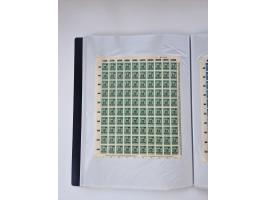 1922/23, Bestand von rund 390 Bogen, dabei OPD-Drucke und bessere wie 330B mehrfach und 334B, teils fehlerhaft bzw. gefaltet/