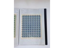 1922/23, Bestand von rund 390 Bogen, dabei OPD-Drucke und bessere wie 330B mehrfach und 334B, teils fehlerhaft bzw. gefaltet/