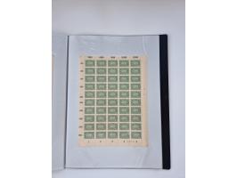 1922/23, Bestand von rund 390 Bogen, dabei OPD-Drucke und bessere wie 330B mehrfach und 334B, teils fehlerhaft bzw. gefaltet/