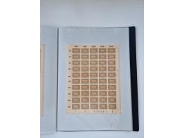 1922/23, Bestand von rund 390 Bogen, dabei OPD-Drucke und bessere wie 330B mehrfach und 334B, teils fehlerhaft bzw. gefaltet/