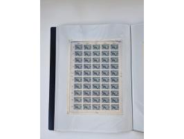 1922/23, Bestand von rund 390 Bogen, dabei OPD-Drucke und bessere wie 330B mehrfach und 334B, teils fehlerhaft bzw. gefaltet/