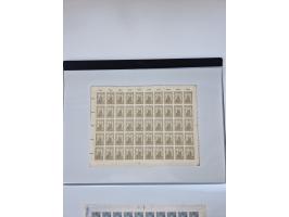 1922/23, Bestand von rund 390 Bogen, dabei OPD-Drucke und bessere wie 330B mehrfach und 334B, teils fehlerhaft bzw. gefaltet/