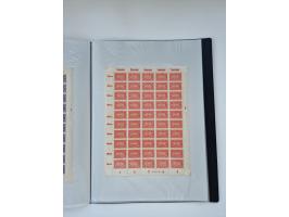 1922/23, Bestand von rund 390 Bogen, dabei OPD-Drucke und bessere wie 330B mehrfach und 334B, teils fehlerhaft bzw. gefaltet/