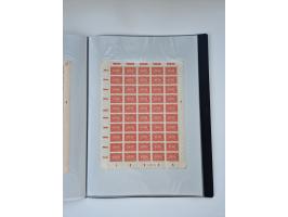 1922/23, Bestand von rund 390 Bogen, dabei OPD-Drucke und bessere wie 330B mehrfach und 334B, teils fehlerhaft bzw. gefaltet/