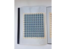 1922/23, Bestand von rund 390 Bogen, dabei OPD-Drucke und bessere wie 330B mehrfach und 334B, teils fehlerhaft bzw. gefaltet/