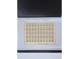 1922/23, Bestand von rund 390 Bogen, dabei OPD-Drucke und bessere wie 330B mehrfach und 334B, teils fehlerhaft bzw. gefaltet/