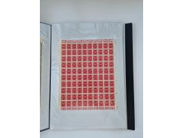 1922/23, Bestand von rund 390 Bogen, dabei OPD-Drucke und bessere wie 330B mehrfach und 334B, teils fehlerhaft bzw. gefaltet/