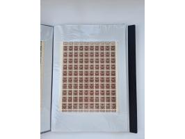 1922/23, Bestand von rund 390 Bogen, dabei OPD-Drucke und bessere wie 330B mehrfach und 334B, teils fehlerhaft bzw. gefaltet/