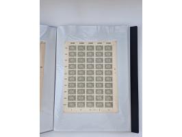 1922/23, Bestand von rund 390 Bogen, dabei OPD-Drucke und bessere wie 330B mehrfach und 334B, teils fehlerhaft bzw. gefaltet/