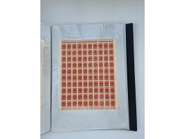 1922/23, Bestand von rund 390 Bogen, dabei OPD-Drucke und bessere wie 330B mehrfach und 334B, teils fehlerhaft bzw. gefaltet/