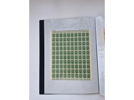 1922/23, Bestand von rund 390 Bogen, dabei OPD-Drucke und bessere wie 330B mehrfach und 334B, teils fehlerhaft bzw. gefaltet/